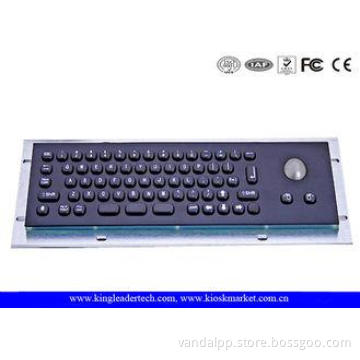 IP65 Stainless Steel Black Compact 66 Keys Metal Keyboard W